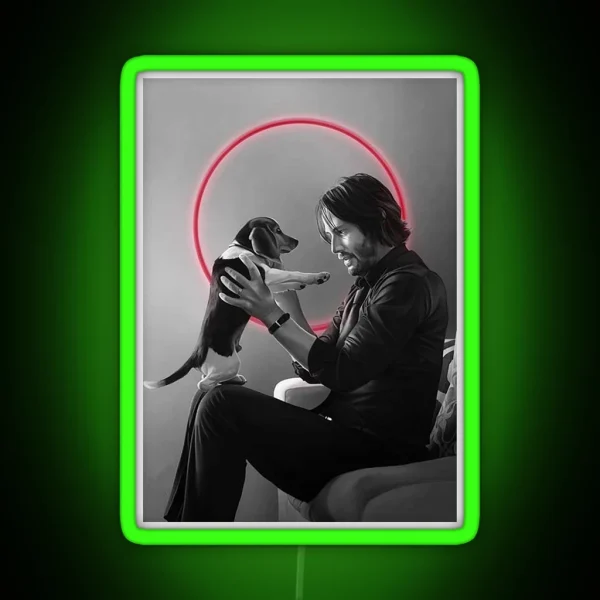 Keanu Reeves RGB Neon Sign