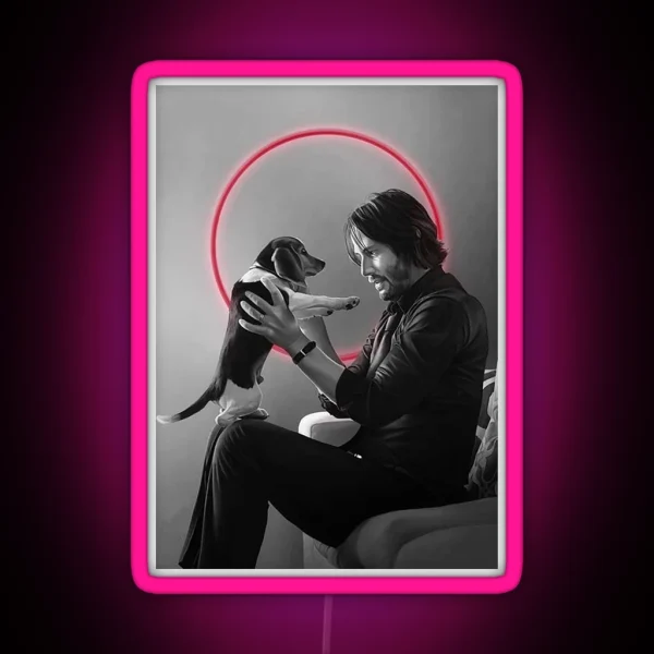 Keanu Reeves RGB Neon Sign