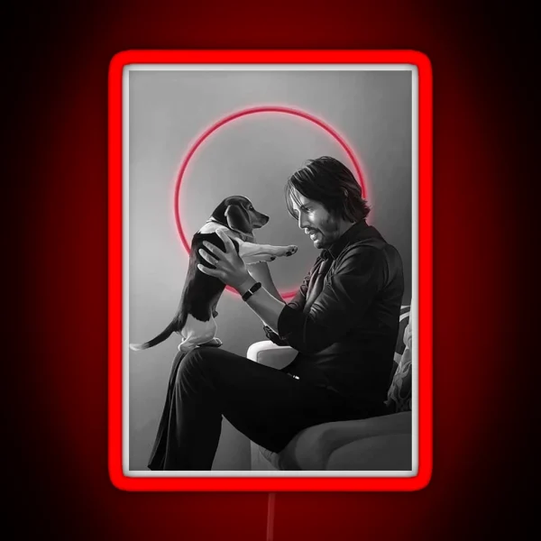 Keanu Reeves RGB Neon Sign