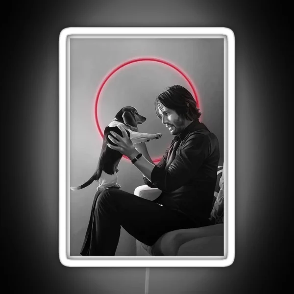 Keanu Reeves RGB Neon Sign