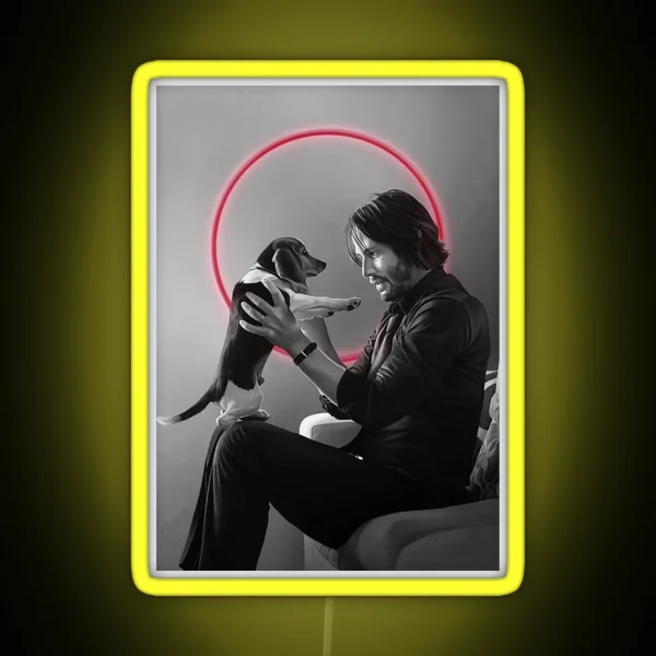 Keanu Reeves RGB Neon Sign