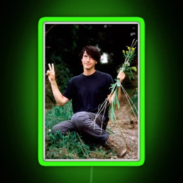 Keanu Reeves RGB Neon Sign