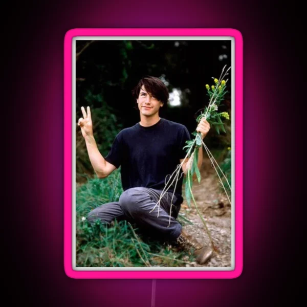 Keanu Reeves RGB Neon Sign