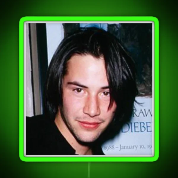 Keanu Reeves RGB Neon Sign