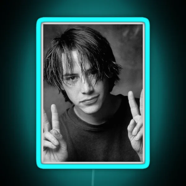 Keanu Reeves RGB Neon Sign