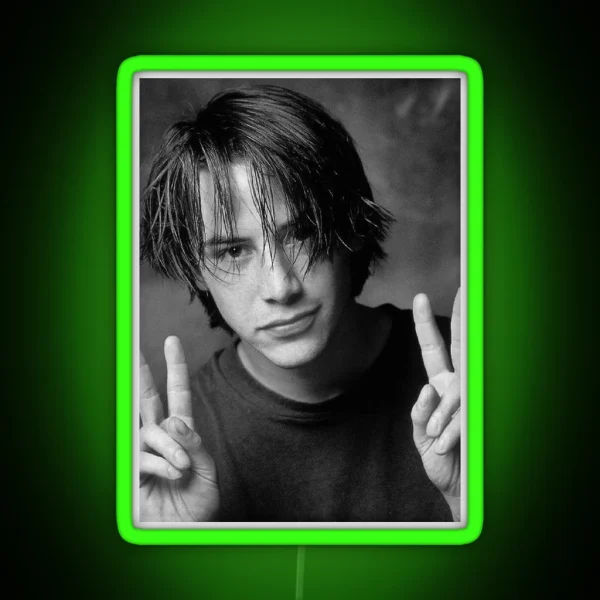 Keanu Reeves RGB Neon Sign