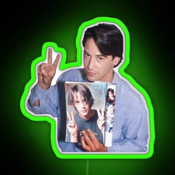 Keanu Reeves RGB Neon Sign