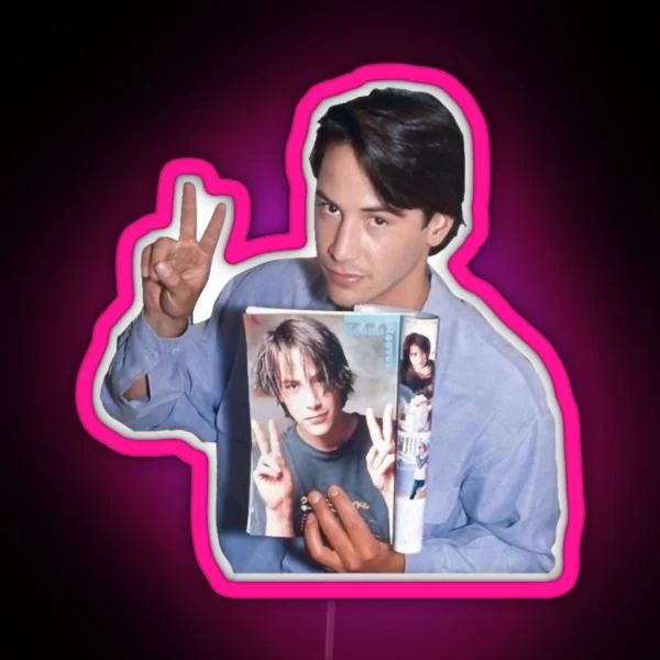 Keanu Reeves RGB Neon Sign