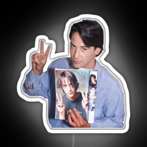Keanu Reeves RGB Neon Sign