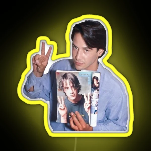 Keanu Reeves RGB Neon Sign