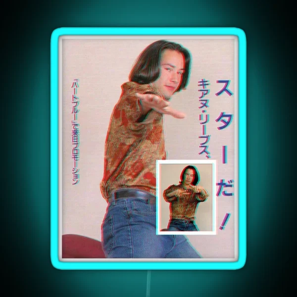 Keanu Reeves RGB Neon Sign