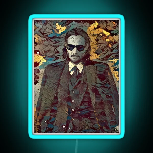 Keanu Reeves RGB Neon Sign