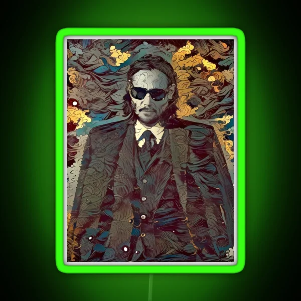 Keanu Reeves RGB Neon Sign