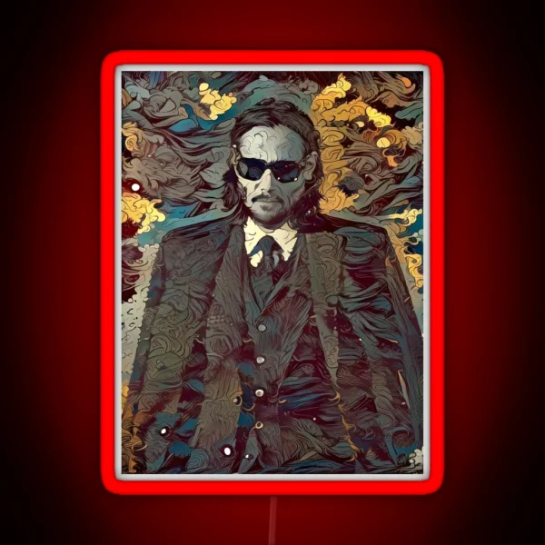 Keanu Reeves RGB Neon Sign