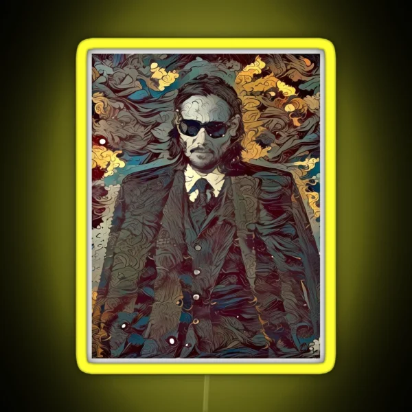 Keanu Reeves RGB Neon Sign