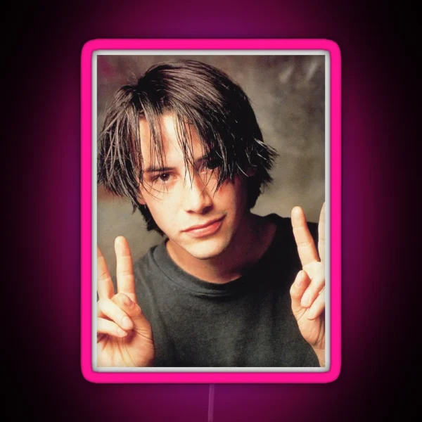 Keanu Reeves RGB Neon Sign