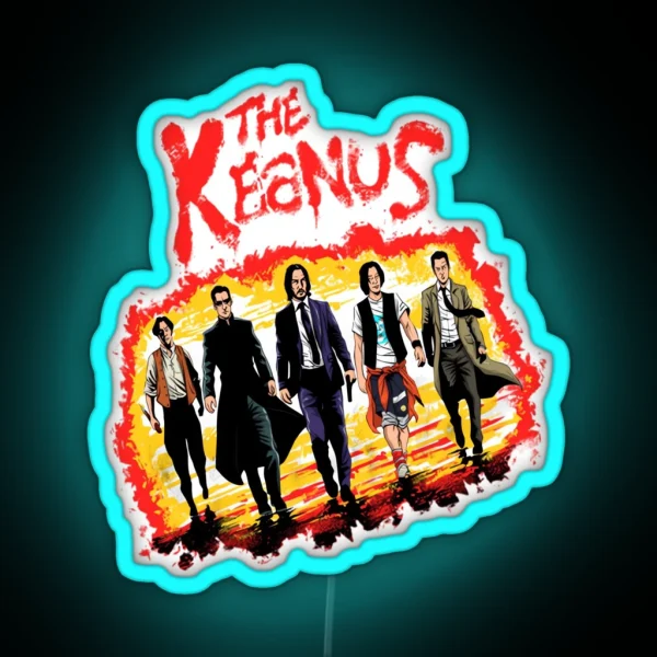 Keanu Reeves The Keanus RGB Neon Sign