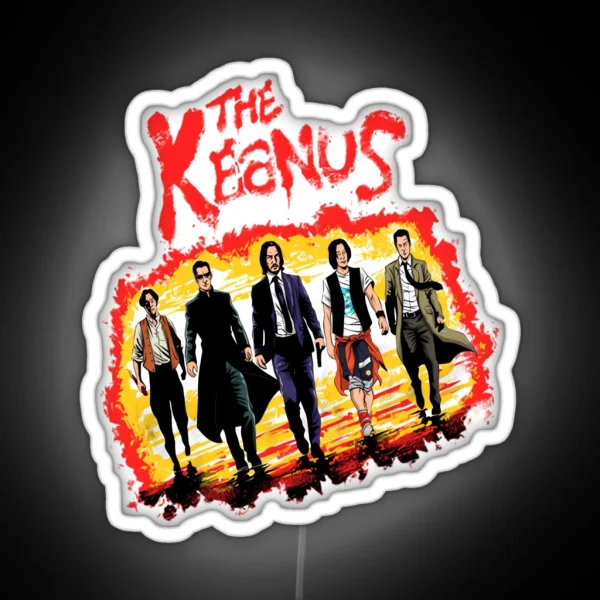 Keanu Reeves The Keanus RGB Neon Sign