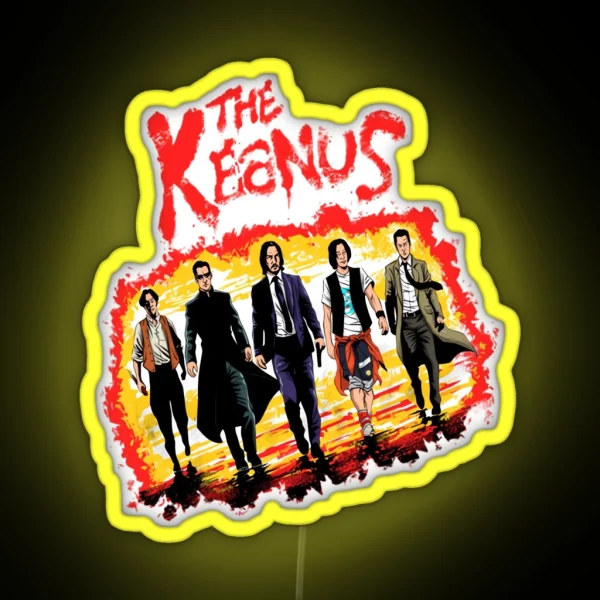 Keanu Reeves The Keanus RGB Neon Sign