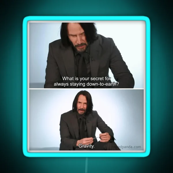 Keanu Secret RGB Neon Sign