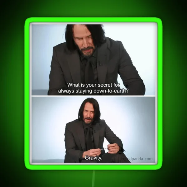 Keanu Secret RGB Neon Sign