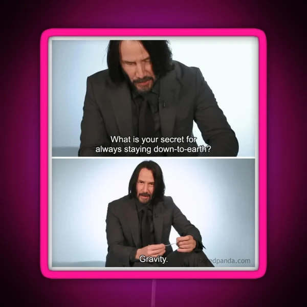 Keanu Secret RGB Neon Sign
