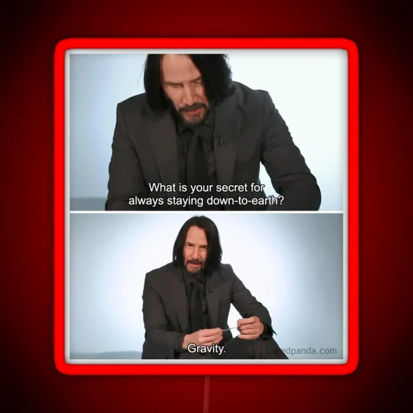 Keanu Secret RGB Neon Sign