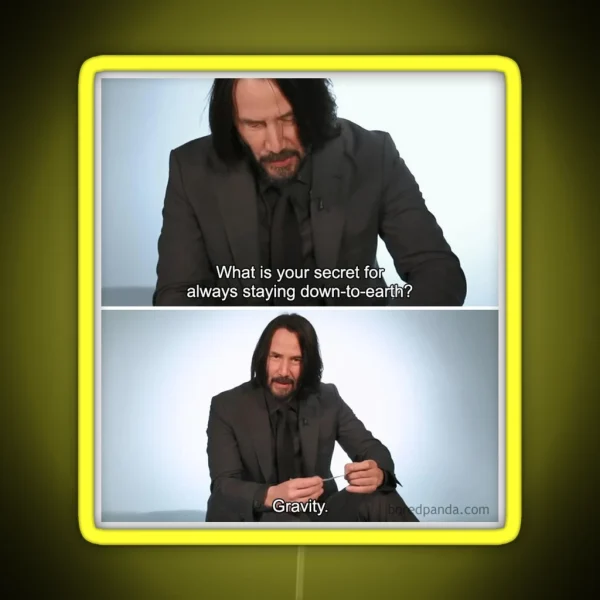 Keanu Secret RGB Neon Sign