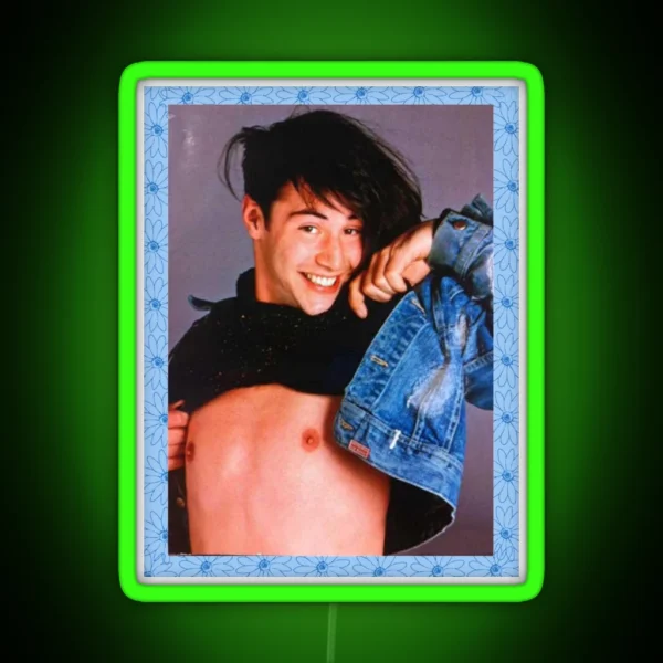 Keanu Shows All RGB Neon Sign