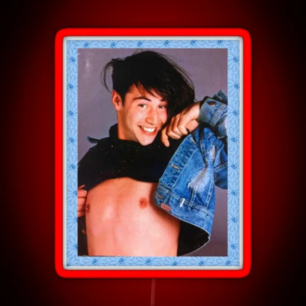 Keanu Shows All RGB Neon Sign