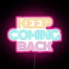 Recovery Motivation Inspiration with Vibrant Neon Lighting for Sobriety Support