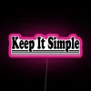 Recovery Room RGB Neon Sign with Clean and Sober Motivation Message