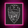 Unique Personalized RGB LED Canvas Sign with Customizable Text Messages