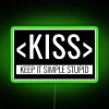 Embracing Minimalist Chic with RGB Neon Sign Inspired by KISS.