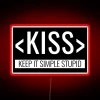Boldly Displaying Timeless Business Wisdom with the KISS Principle Sign