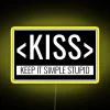 RGB Neon Sign Display with Simple Design Principles and Style