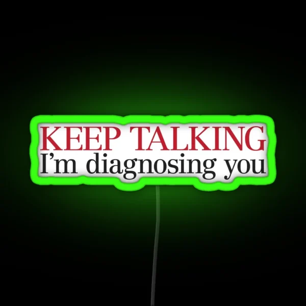 Keep Talking RGB Neon Sign