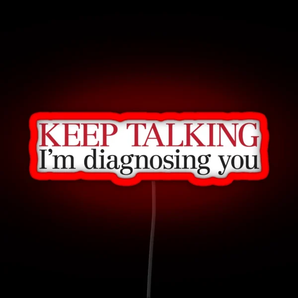 Keep Talking RGB Neon Sign