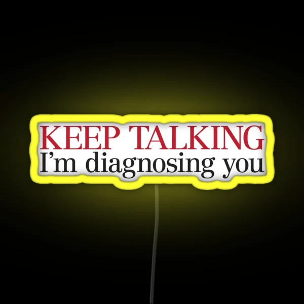 Keep Talking RGB Neon Sign