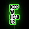 Eye-catching 'Keep Ya Head Up' RGB Neon Sign Home Decor Accent