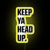 Colorful LED neon display keeps ya head up vibes