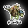 Vibrant 12-color RGB neon sign with dinosaur-themed keg party flair.