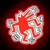 Eye-catching Keith in Bold Red RGB Neon Sign Illumination Accents