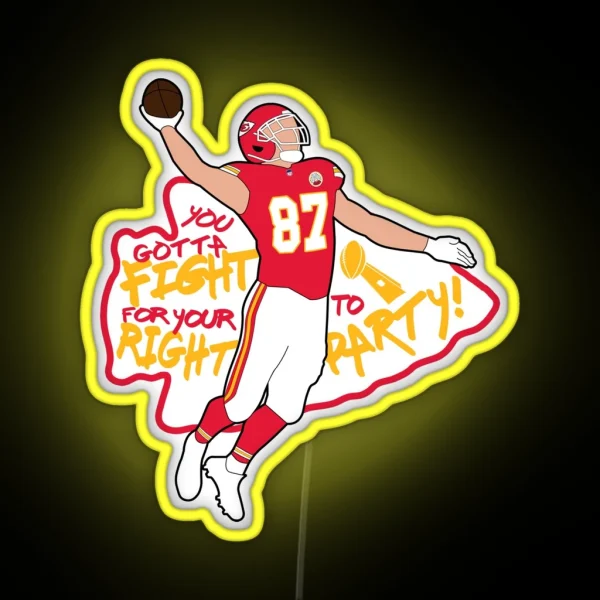 Kelce 87 RGB Neon Sign