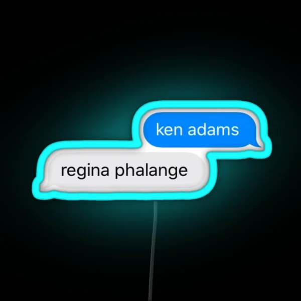 Ken Adams And Regina Phalange RGB Neon Sign