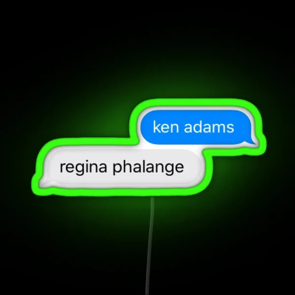 Ken Adams And Regina Phalange RGB Neon Sign
