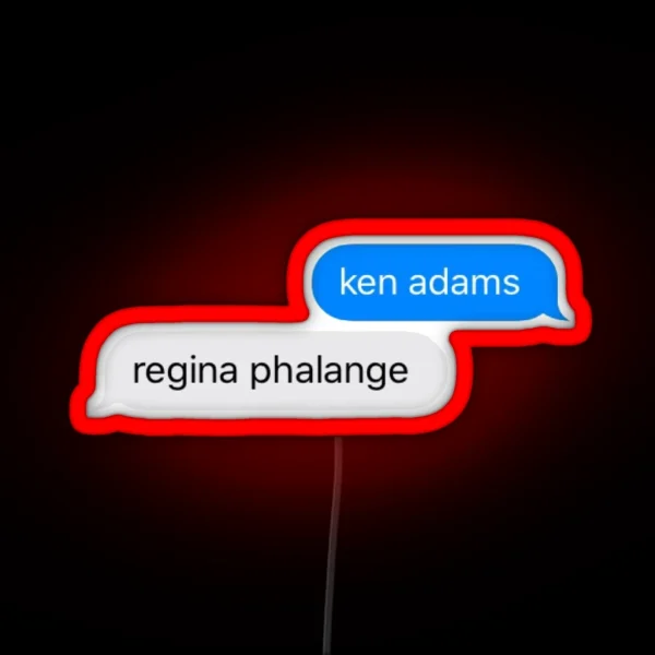Ken Adams And Regina Phalange RGB Neon Sign