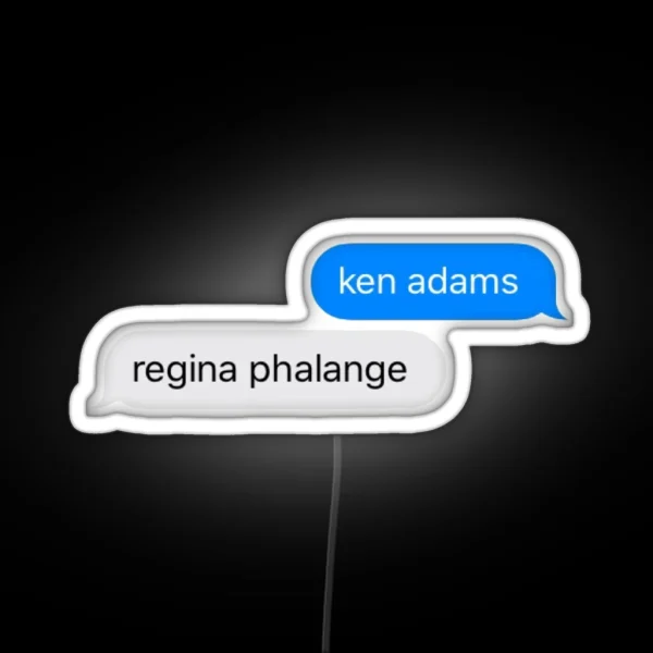 Ken Adams And Regina Phalange RGB Neon Sign