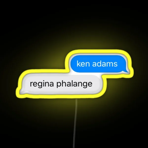Ken Adams And Regina Phalange RGB Neon Sign