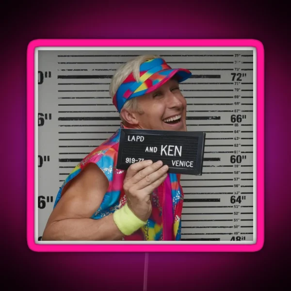 Ken Shot Ryan Gosling Barbie Movie 2023 RGB Neon Sign